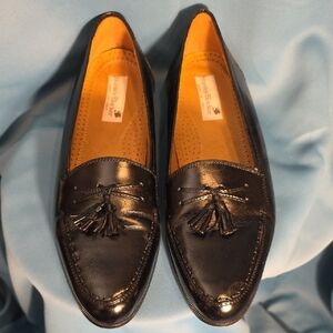 Classic Black Tassel Loafers for Men